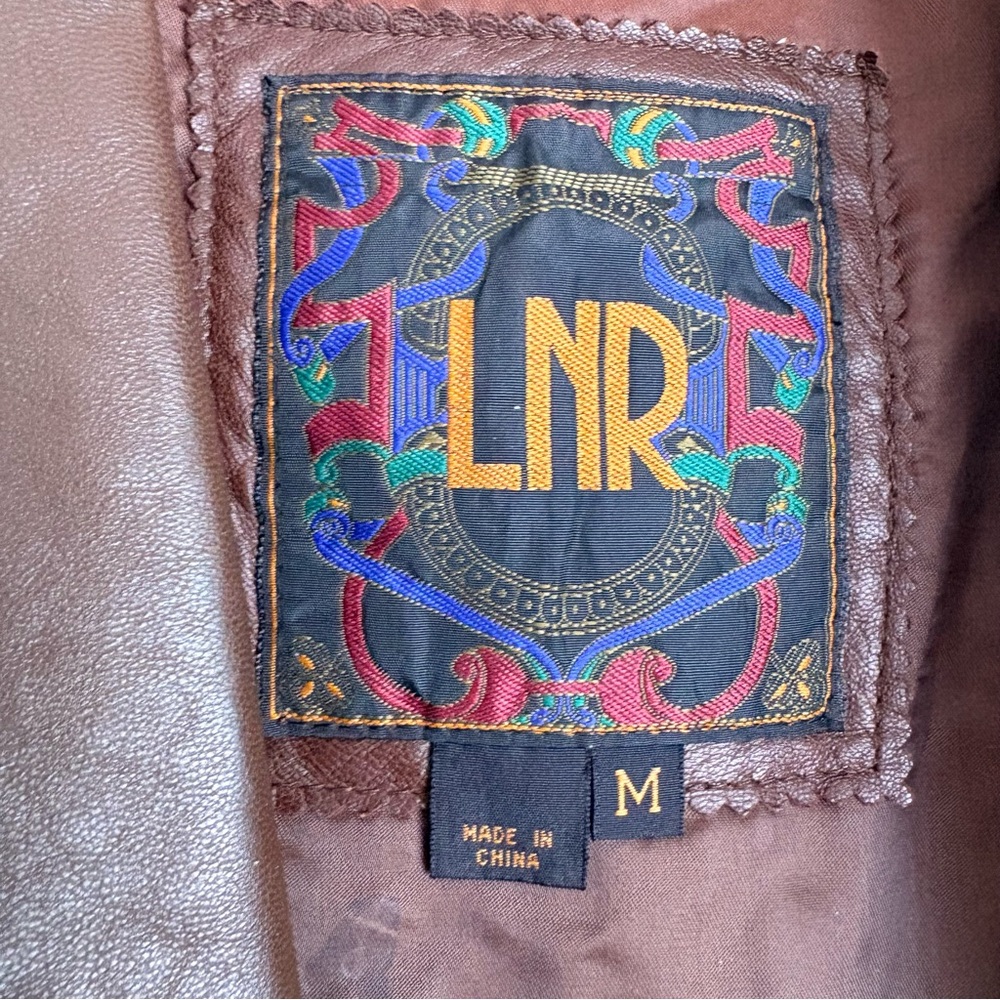 💚LNR Vintage Brown Leather Coat - Picture 6 of 9